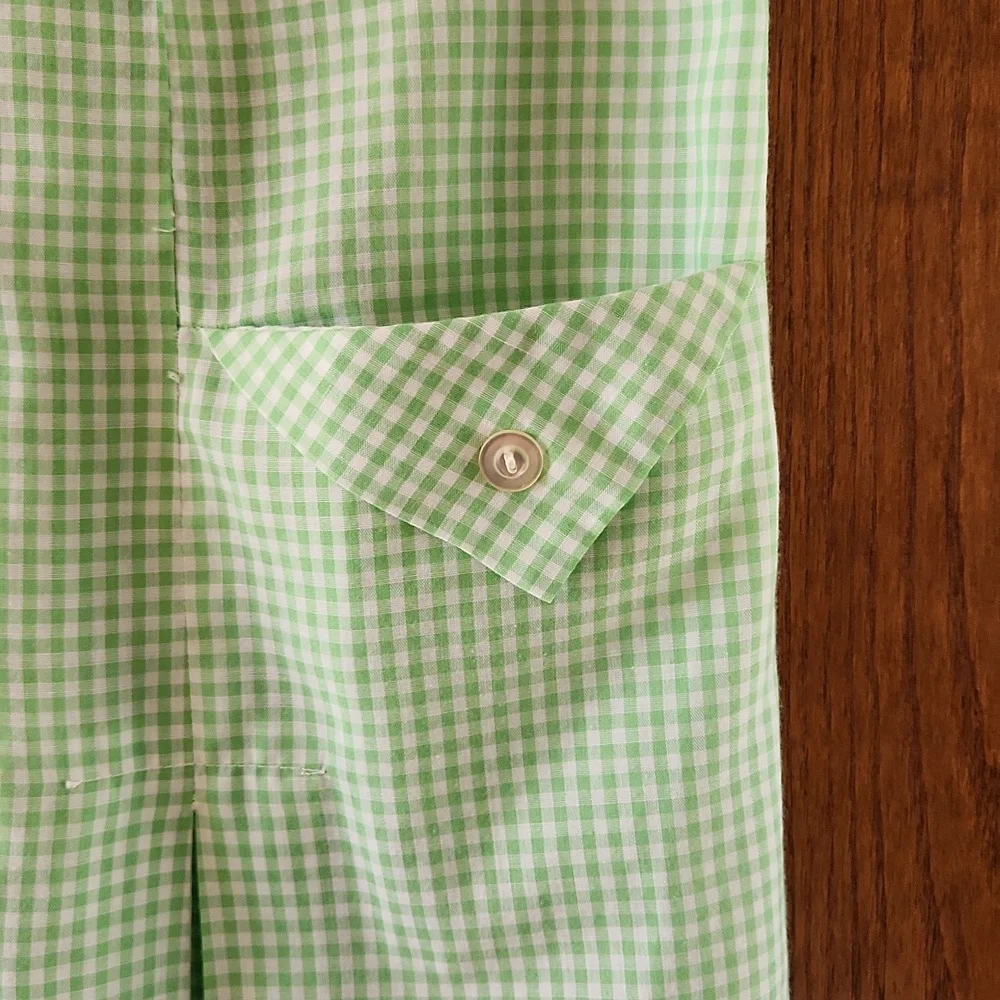 Misses vintage handmade gingham dress: 38 " bust appr size 10 - Picture 3 of 6